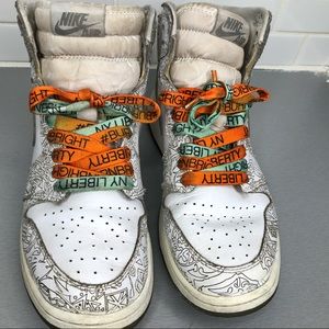 - Nike Jordan 1 Retro Laser 6.5Y W 7.5 sneak…